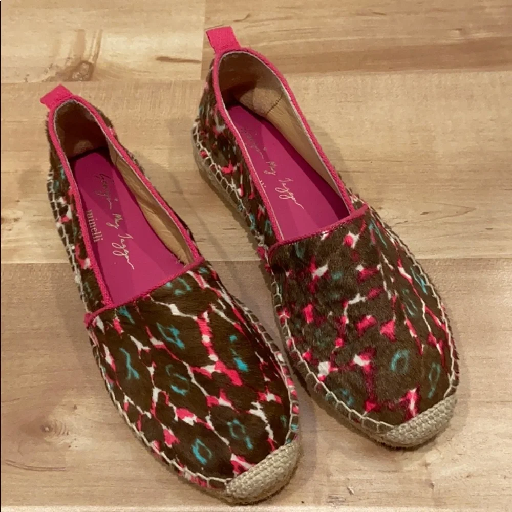 Minelli Leather espadrille, made in Spain, size 6